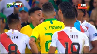 Gabriel Jesus RED CARD / Brazil vs Peru 🇧🇷🇵🇪 #CopaAmerica Final HD