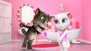 💙 Talking Tom vs. Talking Angela 💖  - Cartoon Shorts Compilation