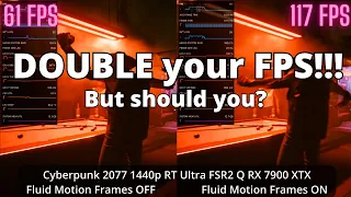 This is NOT FSR 3. It's better! But also worse! AMD Fluid Motion Frames