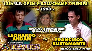 FRANCISCO BUSTAMANTE vs LEONARDO ANDAM - 1993 US Open 9-Ball Championship