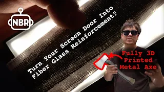 🤯Low-Cost Fiber Reinforcement Using Screen Door Material🪓