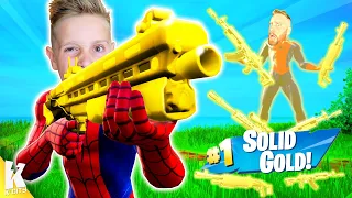 Fortnite is SOLID GOLD! (Gold Loot Only Challenge) K-CITY GAMING