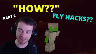 HBomb reacts to 'Minecraft Speedrunner VS 4 Hunters GRAND FINALE' - Part 2