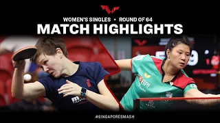 Jieni Shao vs Nina Mittelham | WS R64 | Singapore Smash 2023