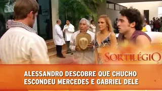 Sortilégio - Alessandro descobre que Chucho escondeu Gabriel e Mercedes