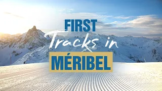 First Tracks in Méribel ⛷ 🏂 | Perfectly Groomed Runs (4K)