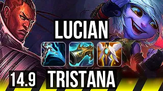 LUCIAN & Milio vs TRISTANA & Pyke (ADC) | 18/2/4, Legendary, 500+ games | NA Challenger | 14.9