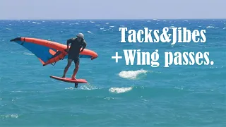Tack and Jibe with wing passes in Cyprus.