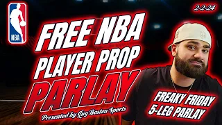 NBA Player Prop Parlay 2/2/2024 | FREE NBA Player Prop Parlay Best Bets