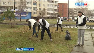 Чистота, порядок и новые цветы для города: в Хабаровске прошёл первый в этом году субботник