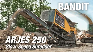 ARJES 250 IMPAKTOR (Distributed by BANDIT): Slow-speed Shredder EATS IT ALL!