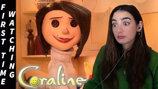 Coraline is CREEPY but also beautiful?! (Reaction & First Time Watching)