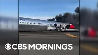 Airplane catches fire at Miami International Airport after landing gear "collapsed"