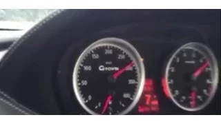 German Autobahn 1001 HP G-Power BMW M6 V10 with SK III RRS Bi-Kompressor speedometer video (not GPS)