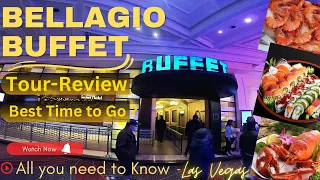 Watch This Before you Go To the Bellagio Buffet Las Vegas 2024 | Tour & Review | Best time to Go ?