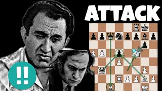 Tigran Petrosian Attack Completely Destroyed Mikhail Tal 🥶🔥