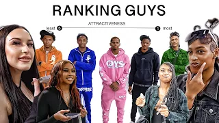 Ranking Guys On Attractiveness! 10 Guys VS 17 Girls