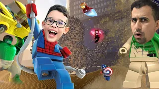 SALVANDO O MUNDO COM OS SUPER HEROES LEGO MARVEL