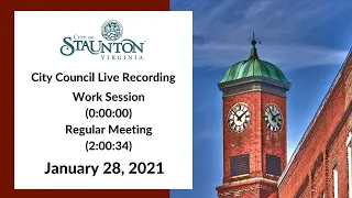 January 28, 2021 Staunton City Council Meeting