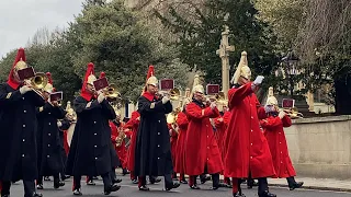 Changing the guard Windsor - 4.2.2022 Band of the Household Cavalry