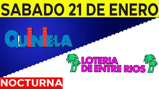 Resultados Quinielas Nocturnas de Córdoba y Entre Ríos, Sábado 21 de Enero