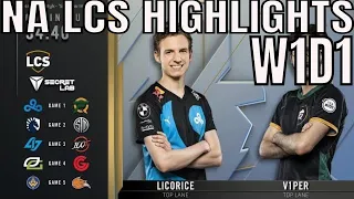 LCS Highlights ALL GAMES Week 1 Day 1 Summer 2019 Leaguee of Legends NALCS