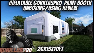 26FT AMAZON INFLATABLE PAINT BOOTH REVIEW |GORILLAS PRO BRAND|