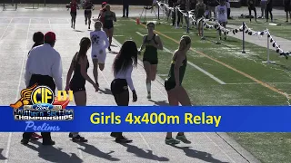 2023 TF - CIF-ss Prelims (D1) - 4x400 Relay (Girls, all 5 heats)