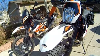 Review of TWO 2015 KTM 690R Enduro ABS's. We compare our modifications for riding Moab.