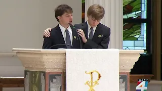 ‘Be our guardian angel’: Son delivers emotional tribute at funeral for fallen St. Johns County S...