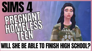 Sims 4 - Can A Homeless Teen Survive High School And A Baby? Part 1