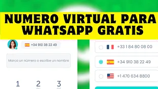 Como Tener un Numero Virtual para WhatsApp Gratis 2024