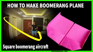 Kağıttan Boomerang Uçak Yapımı 16 | Bumerang kağıt uçakları yapma | Paper Airplane come back