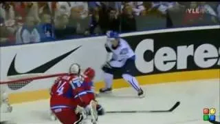 IIHF WC 2011 Semifinal: Finland - Russia 1-0 Mikael Granlund AWESOME Airhook!! (13.05.2011)