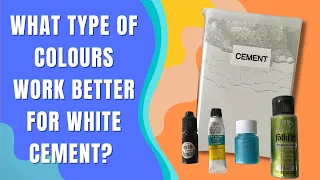 What Colour Work The Best for White Cement ( Acrylic vs Mica Power vs Alcohol Ink)