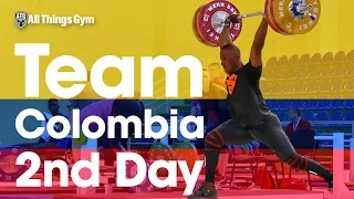 🇨🇴 Team Colombia 🇨🇴 Day 2 Yeison Lopez Going Heavy 2016 Junior Worlds Training Hall