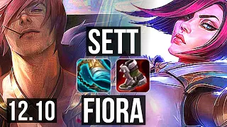 SETT vs FIORA (TOP) | 8/0/0, 7 solo kills, Legendary, 400+ games | KR Diamond | 12.10