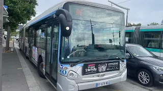 Trajet de Pont du Garigliano à Porte d’Asnières sur le bus PC