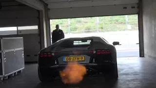 Lamborghini Aventador LP700-4 with Akrapovic - Revs and Fly-By!