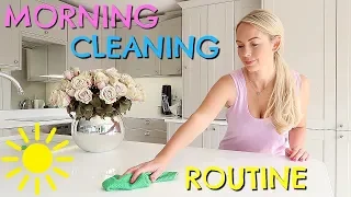 DAILY MORNING CLEANING ROUTINE  |  SPEED CLEANING  |  EMILY NORRIS