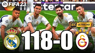 FIFA 23 - RONALDO, MESSI, MBAPPE, NEYMAR, ALL STARS | Real Madrid 118-0 Galatasaray