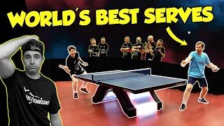 World’s BEST Table Tennis Server vs TTD Team!