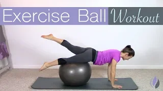 20 Minute Pilates Workout with an Exercise Ball