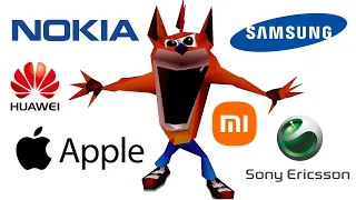 Crash Bandicoot WOAH but famous phone ringtones