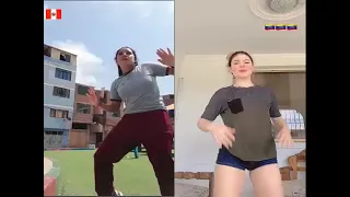 Peruanas vs Venezolanas bailando tambor