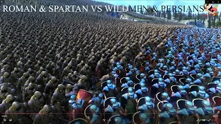 10000 ROMANS & SPARTANS VS 20000 WILDMEN & PERSIANS | ULTIMATE EPIC BATTLE SIMULATOR