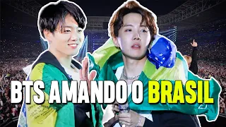 3 MINUTOS do BTS AMANDO o BRASIL!! #bts #brasil #kpop