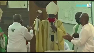 Laurent Gbagbo à la cathédrale Saint Paul Plateau