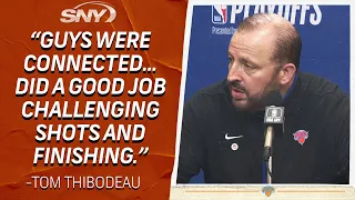 Tom Thibodeau talks Knicks defense, great play of RJ Barrett in Game 3 win over Cavaliers | SNY