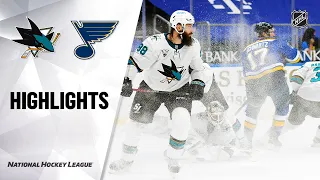 Sharks @ Blues 01/20/21 | NHL Highlights